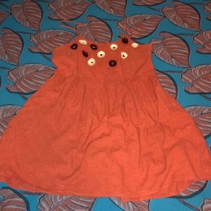 Madewell Baby Doll Dress with Embroidered Flowers